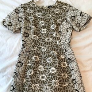 topshop daisy jacquard dress
